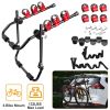 Car Bicycle Stand Rack 132LBS Load Hitch 3-Bike Auto Rear Carrier Mount Fit For Sedans Hatchback Car SUV