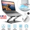 Laptop Stand Aluminum Angle Adjustable Ergonomic Computer Holder Riser Heat Vent Notebook Elevator For 10in-17in MacBook Pro 13 / 15