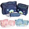 4Pcs Diaper Bag Tote Set Baby Napping Changing Bag Shoulder Mummy Bag with Diaper Changing Pad