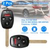 2Pcs Fit For Honda Civic 2006-2013 Remote Keyless Entry Shell Button Car Key 
Fob Uncut Key Cover Case N5F-S0084A N5F-A05TAA