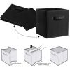iMounTEK 4 Pack Foldable Storage Cube Bins Cloths Closet Space Organizer Basket Shelves Box for Clothes Toys Books Cabinet