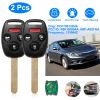 2Pcs Fit For Honda Civic 2006-2013 Remote Keyless Entry Shell Button Car Key 
Fob Uncut Key Cover Case N5F-S0084A N5F-A05TAA