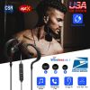Wireless Headsets V4.1 Sport In-Ear Stereo Headphones Sweat-proof Neckband Earbuds w/Mic Deep Bass HiFi Earphones for Running Hiking Travel