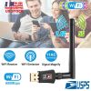 USB WiFi Adapter AC600Mbps 5G/2.4G Dual Band 802.11ac Wireless Network Adapter w/ 2dBi External Antennas For PC Desktop Laptop