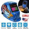 Welding Helmet Solar Powered Auto Darkening Hood with Adjustable Wide Shade Range 9-13 for Mig Tig Arc Weld Grinding Welder Mask