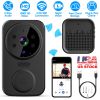 WiFi Security Doorbell Camera with Volume Adjustable Wireless Chime 1080P Camera Night Vision 2-Way Audio Free Cloud Storage