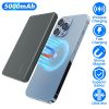 2 In 1 5000mAh MagSafe Wireless Power Bank PD20W Magnetic Fast Charger Portable Phone Charger Fit for IOS Phone 15 14 13 12 Series And More