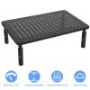 Monitor Stand Riser 3 Height Adjustable Desk Riser Organizer w/ Ventilation Holes For Desktop PC Laptop Printer