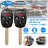 2Pcs Fit For Honda Civic 2006-2013 Remote Keyless Entry Shell Button Car Key 
Fob Uncut Key Cover Case N5F-S0084A N5F-A05TAA