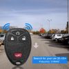 2 Keyless Entry Car Key Remote Key Fob Case Button Pad Replacement for OUC60270