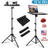 Projector Tripod Stand Folding Laptop Stand w/ Height Tilt Adjustment Portable DJ Equipment Holder Mount Elevator For Stage Studio Home Office