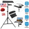 Laptop Projector Tripod Stand Adjustable Height Notebook Floor Stand Portable Computer DJ Equipment Holder Mount Elevator For Presentation Studio