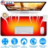 Winter Desktop Hand Warmer Mat Heated Gaming Mouse Pad Large Mouse Pad Office Table Heating Mat Foot Warmer
