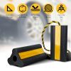 Heavy Duty Rubber Wheel Chocks Tire Chocks Wheel Immobilizers with Nylon Rope Yellow Reflective Stripes for RVs Trucks Trailers Small Airplanes