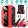 Portable Car Jump Starter Air Compressor 1500A 400PSI Car Battery Charger Jump Starter Power Bank LED Flashlight Digital Tire Inflator for 4.0L Gasoli
