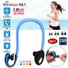 Wireless Sports Headsets Wireless V4.1 Neckband Earphones HD Stereo Sweat-proof Headphones Earbuds w/ LED Light Mic 8Hrs Work Running