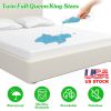Queen Size Waterproof Mattress Protector Breathable Soft Cotton Mattress Pad Cover With Elastic Deep Pocket Up To 11in Noiseless Machine Washable Bedd