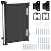 Baby Security Gate Retractable Door Extra Wide Child Safety Stairs Gate 61x34in for Doorway Hallway Indoor Outdoor