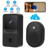 Smart Wireless Chime WiFi Doorbell Security 2 Way Intercom Visual Bell Chime Night Vision Camera Door Bell