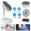 All in 1 Folding Desk Fan USB Desk Fan Small Stretchable Fan with 4 Wind Speeds Hanging Desktop Wall Mounted for Bedroom Dormitory Office Travel Campi
