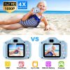 iMounTEK Kids Digital Camera w/ 2.0” Screen 12MP 1080P FHD Video Camera 4X Digital Zoom Games 32GB Card Supported Shockproof Child Camcorder for 3-10