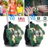 2Pcs Walkie Talkies Watches Toy 7 in 1 Two-Way Interphone Kids Wrist Watch w/ Flashlight Christmas Gift for Boys Girls Age 6+