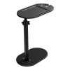 C-Shaped Bathtub Tray Table With Adjustable Height 360° Rotatable Desktop Freestanding Bath Caddy Against Wall Couch Bed Sofa Side Table