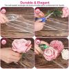 Clear Acrylic Flower Vase Rectangular Floral Centerpiece for Table Decoration Modern Flower Holder for Mother’s Day Valentine’s Day Wedding Party 18 H