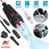 Car Handheld Vacuum Cleaner 120W Stronger Cyclonic Suction Wet Dry Auto Vacuum Cleaner w/Reusable High Efficiency Particle Air Filter Cleaning Brush V