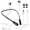 Wireless Neckband Headphones V4.2 Sweat-proof Sport Headsets Earbuds In-Ear Magnetic Neckbands Stereo Earphone Deep Bass Earphone w/Mic 15Hrs Work Run