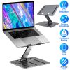 Laptop Stand Riser Stepless Angle Adjustable Ergonomic Notebook Holder Heat Dissipation Notebook Elevator for Laptop Tablet Drawing Board up to 15.6in