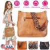 Women Fashion Leather Crossbody Bag Shoulder Bag Casual Handbag with Flexible Wearing Styles Adjustable Guitar Strap