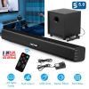 Wireless Soundbar with Subwoofer 2.1CH Audio Speaker For TV Aux USB Reading Soundbar Subwoofer Surround Sound Speaker System Home Theater