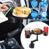 Car Cup Holder Expander 360° Rotating Car Tray Bottle Holder Adapter Multifunctional Water Cup Mount Stand with Phone Slot