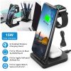 3-in-1 Wireless Qi Enabled Charger Dock 15W Fast Charging Station For iPhone Apple iWatch Series 6/5/4/3/2/1 AirPods 2 AirPods Pro Fit For iPhone Xs M