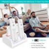 Charging Dock Station For 2 Nintendo Wii Remotes 4 Rechargeable Battery Packs w/ LED Indicator