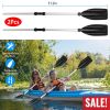 2Pcs Kayak Paddles Aluminum Alloy Detachable Canoe Paddle Boat Oars for Kayaking Boating Oar Fishing