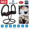 Wireless Headset IPX7 Waterproof Sport Headphones In-Ear Wireless4.1 Stereo Earphone Noise Canceling Neck Earbuds w/Mic 8 Hrs Work Time for Running Hi