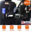 2Pcs Car Backseat Organizer Multi-pocket Car Storage Bag with 7 Pockets For Toys Snacks Drinks Pill Boxes Books Tablets Maps Magazines Water Bottle Ti