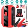 Portable Car Jump Starter Air Compressor 1500A 400PSI Car Battery Charger Jump Starter Power Bank LED Flashlight Digital Tire Inflator for 4.0L Gasoli