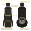 9Pcs Full Set Car Seat Covers For Auto Truck SUV Universal Front Rear Car Seats Headrest Protectors Split Bench Compatible