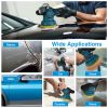 Cordless Car Buffer Polisher with 2Pcs 1500mAh Rechargeable Batteries 8 Speed Levels Wireless Polishing Waxer Machine Kit for Car Detailing