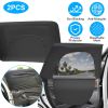 2Pcs Car Rear Window Shades Stretchy Car Side Window Screen Mesh Window Cover for Car Heat Shading UV Privacy Protection