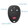 2 Keyless Entry Car Key Remote Key Fob Case Button Pad Replacement for OUC60270