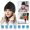 Soft Wireless Beanie Headphone Hat Wireless V4.2 Noise Cancellation Stereo Earphones Cap Unisex Warm Knit Winter Cap w/ Mic Ski Running