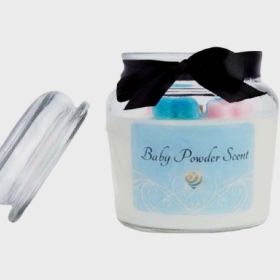 BB Essentials & Candle Co. Baby Powder Candle Scent(25oz) Glass Jar
